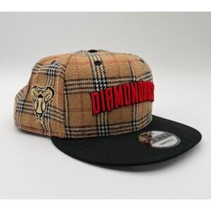 Arizona Diamondbacks Snapback Hat New Era 9Fifty Cap Plaid Tan Tartan MLB NEW!